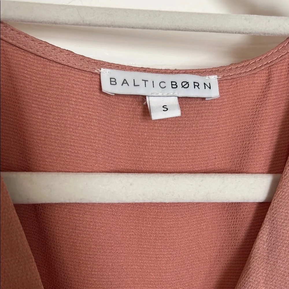 Baltic Born Pink Flutter Sleeve Maxi Wrap Dress - Picture 3 of 5